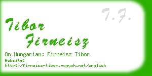 tibor firneisz business card